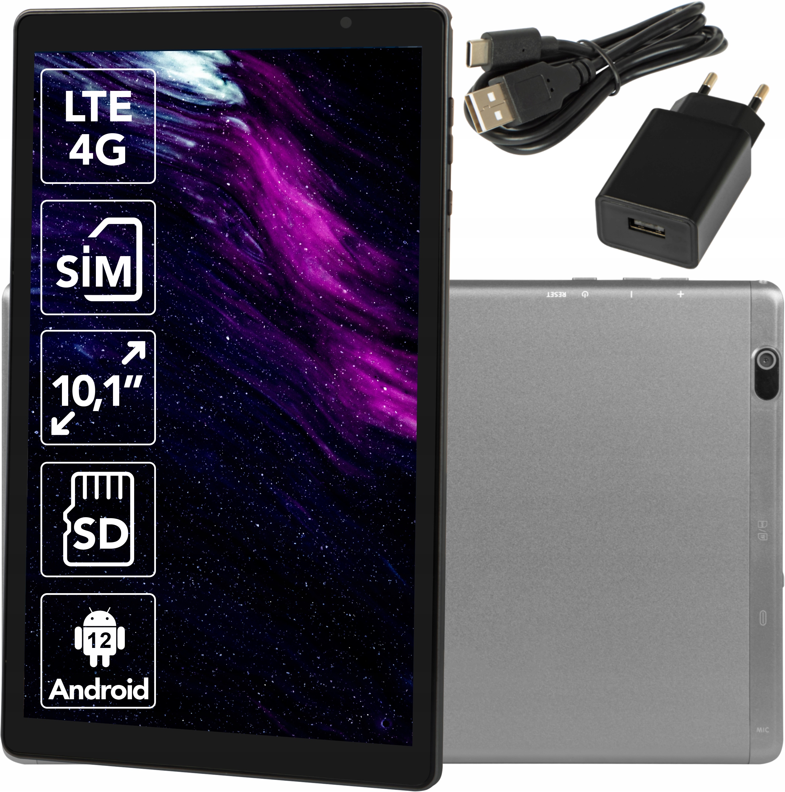 4K-HIGH tablet 10,1" 4 GB / 64 GB strieborný